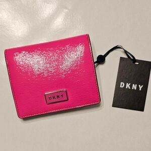 DKNY Cream and Brown Wallet‎